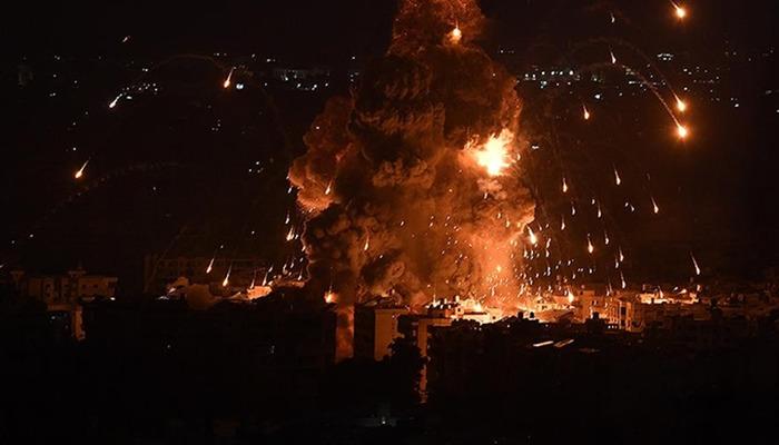 İsrail Beyrut'u vurdu! Şiddetli patlamalar yaşandı