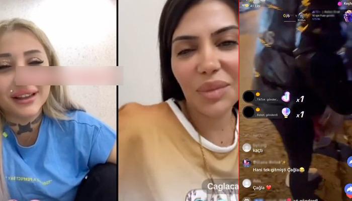 TikTok fenomenleri arasında mücadele! Silahını çıkarıp sokak ortasında vurdu