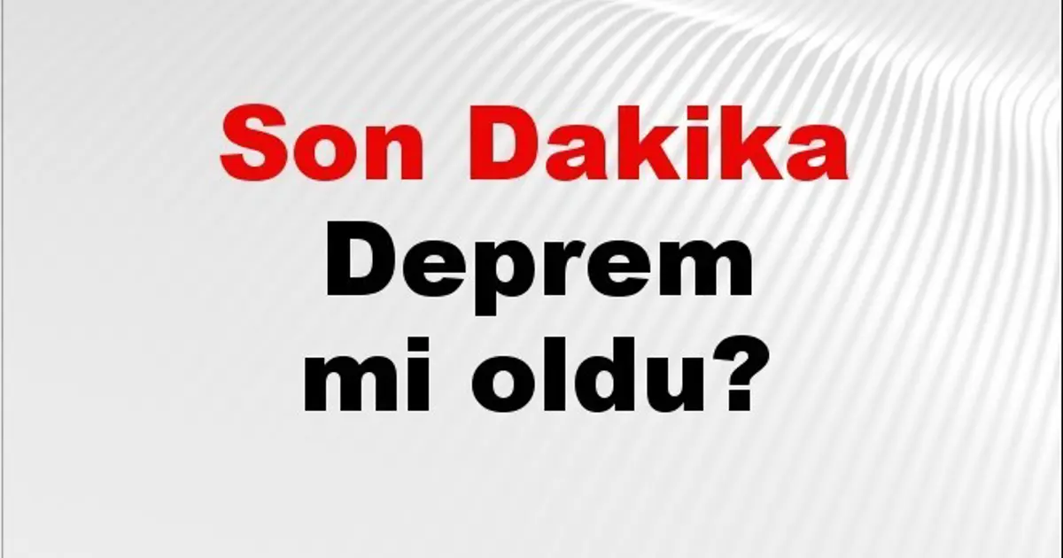 Son dakika deprem mi oldu? Az önce deprem nerede oldu? İstanbul, Ankara, İzmir ve il il AFAD son depremler 21 Kasım 2025