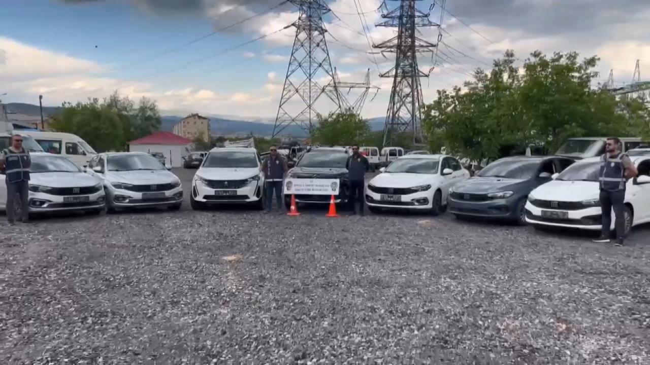 Bingöl'de 7 çalıntı araç ele geçirildi