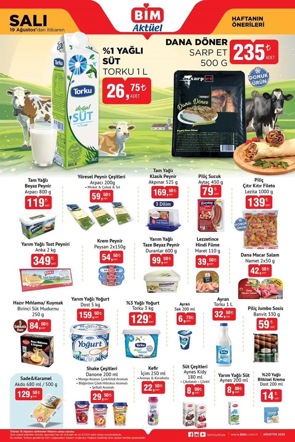 BIM 19 Ağustos 2025 Mevcut katalog yayınlandı: Düzinelerce farklı ürün için kampanya fiyatları - 2
