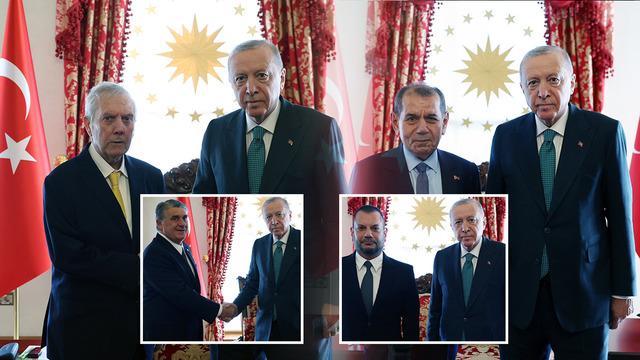 Cumhurbaşkanı Erdoğan'dan Türkiye'nin 4 Büyük Kulüp Başkanıyla Görüşme